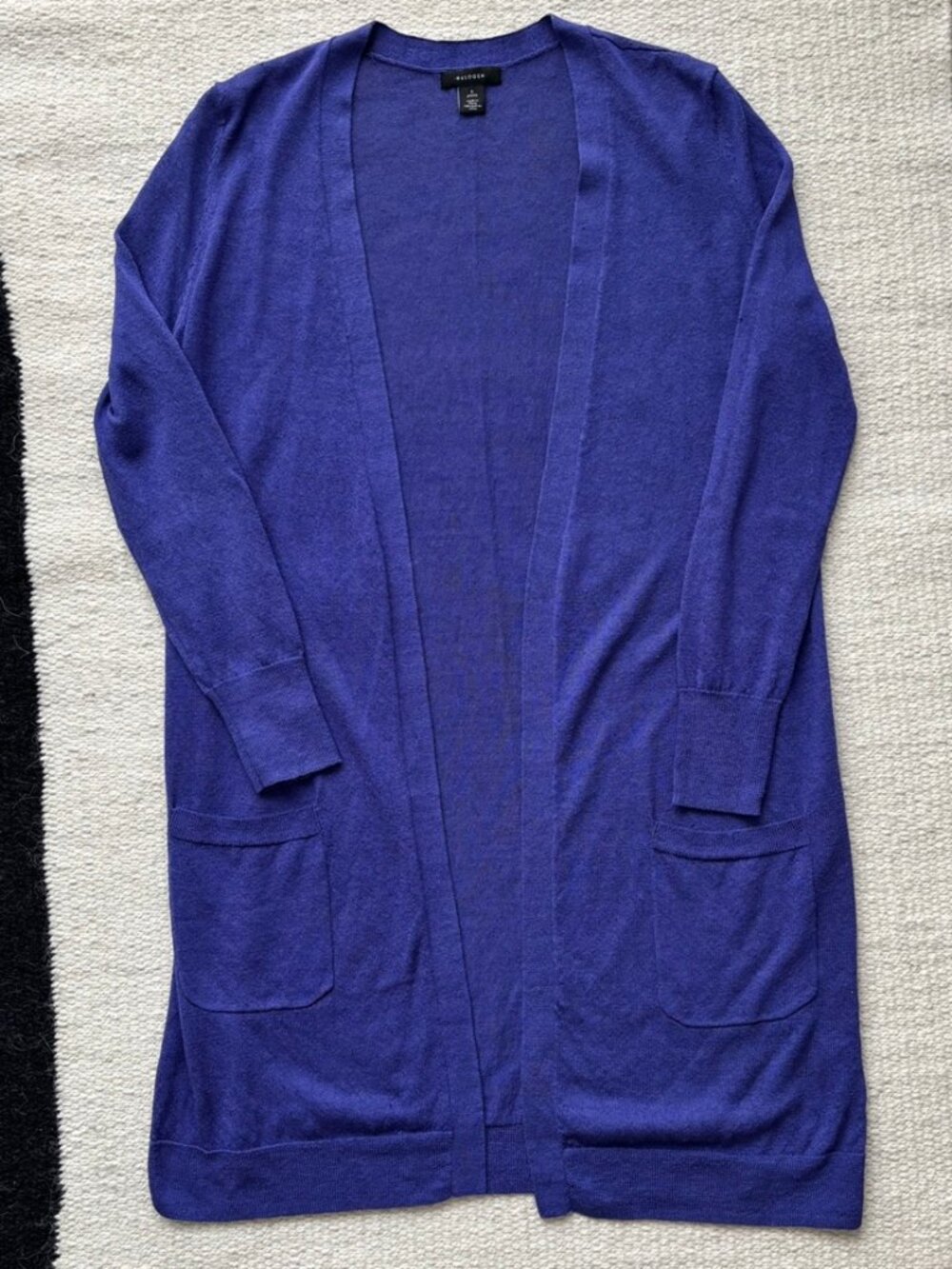 Halogen Open Purple Cardigan